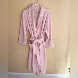 VTG Victoria's Secret Crown Label Pink Chenille Long Robe M Made USA